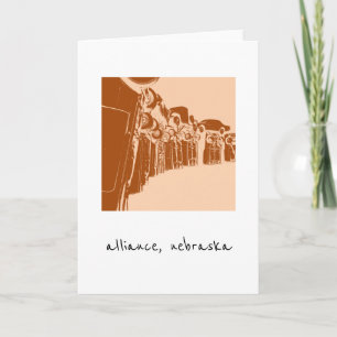 carhenge in alliance nebraska holiday card