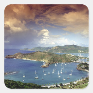 Caribbean, Antigua. Square Sticker