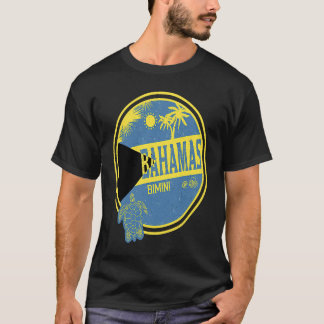 Caribbean Bahamas Bimini Vintage Vacation Tropical T-Shirt