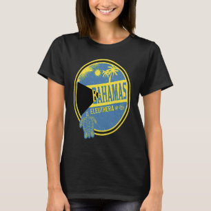 Caribbean Bahamas Eleuthera Vintage Vacation Tropi T-Shirt
