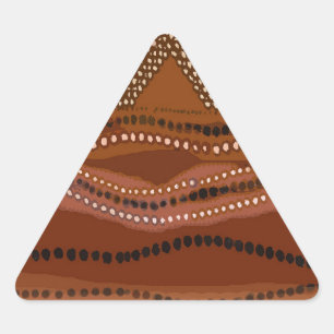 Caribbean Batik - Small Triangle Sticker