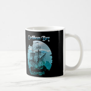 Caribbean Bay Pirate Ships Coffee Mug
