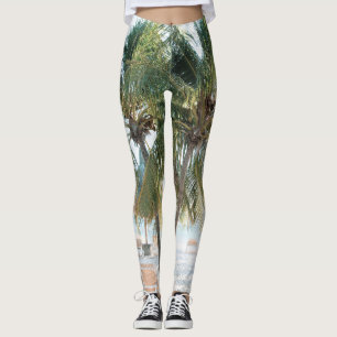 Caribbean Beach Bliss 7 #travel #art  Leggings