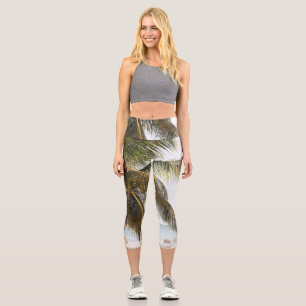 Caribbean Beach Bliss 9 #art #travel Capri Leggings