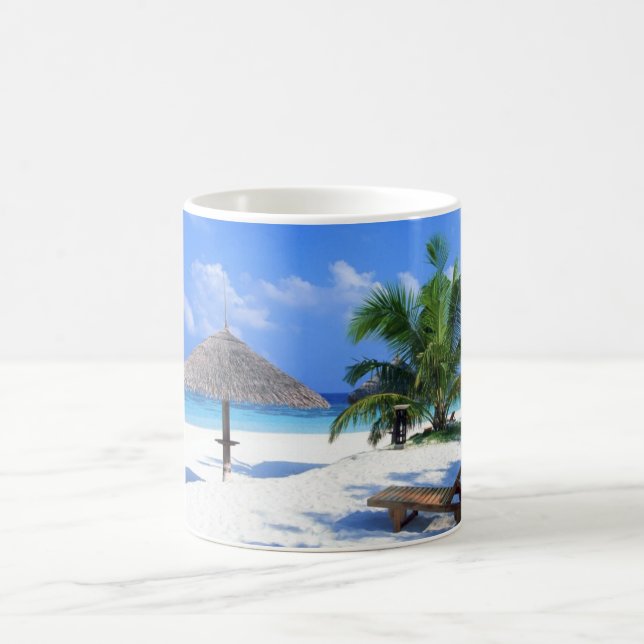 Caribbean Beach Coffee Mug (Center)