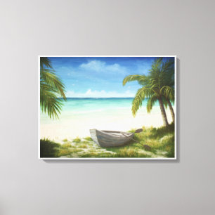 Caribbean Beach Seascape Print – Beached