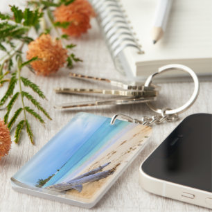 Caribbean Beachscape Keychain