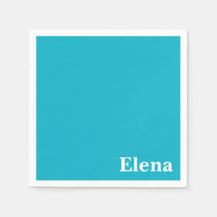 Caribbean Blue Customizable Napkin