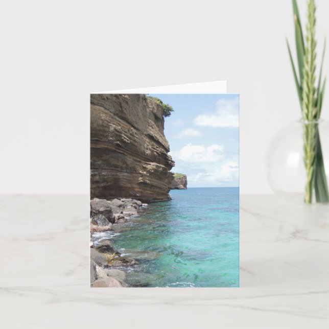 Caribbean Bluffs on Grenada Notecard (Front)