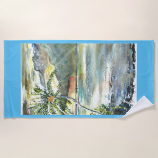 Caribbean Breezes Beach Towel