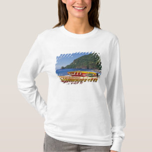 Caribbean, BWI, St. Lucia, Sailboats, Soufriere. T-Shirt