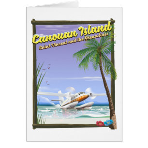 Caribbean, Canouan islands paradise poster.