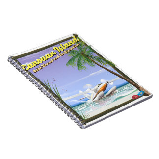 Caribbean, Canouan islands paradise poster. Notebook