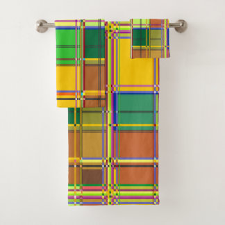 Caribbean Colorful Fabric Madras Tartan