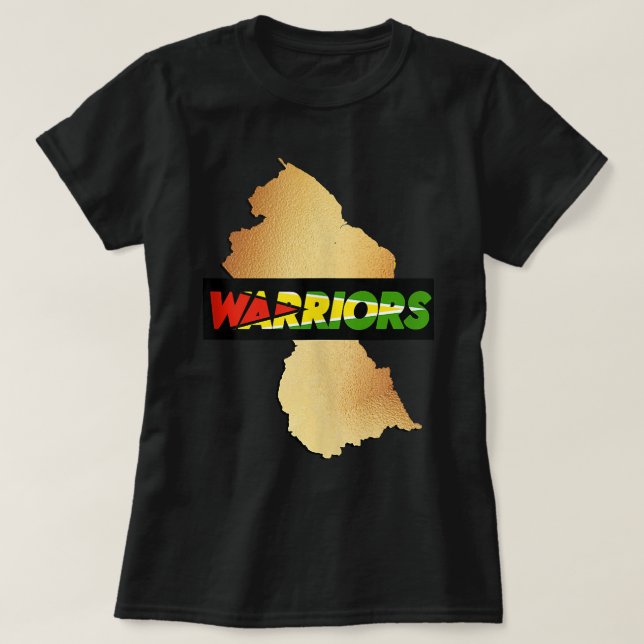 Caribbean Cricket Guyana Warriors Guyanese T-Shirt (Design Front)