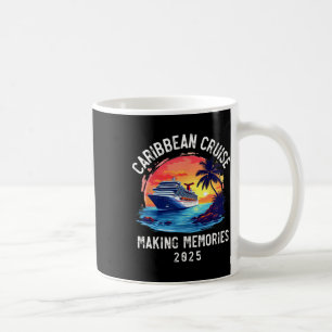 Caribbean Cruise 2025 Souvenir Matching Family Fri Coffee Mug
