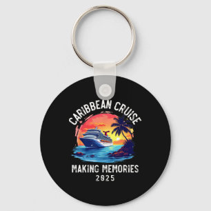 Caribbean Cruise 2025 Souvenir Matching Family Fri Keychain