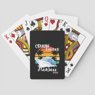 Caribbean Cruise 2025Family Friends Group Travel Playing Cards