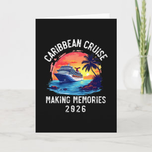 Caribbean Cruise 2026 Souvenir Matching Family Fri Card