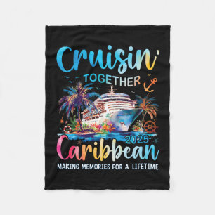 Caribbean Cruise Family Vacation 2025 Cruisin’ Tog Fleece Blanket