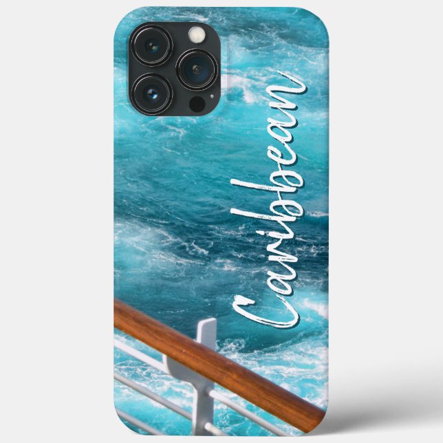 Caribbean Cruise Turquoise Wake Travel Photography Case-Mate iPhone Case (Back)