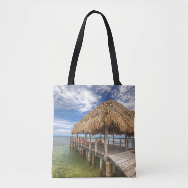 Caribbean Dock Tote Bag (Front)