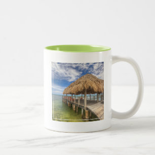 Caribbean Dock Two-Tone Coffee Mug
