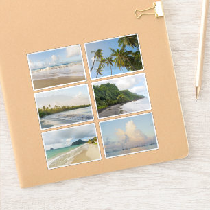 Caribbean Dreams Tropical Beach Photo Stickers