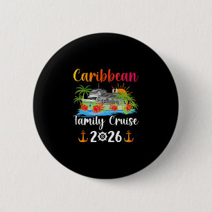 Caribbean Family Cruise 2026 Family Cruising Carib 2 Inch Round Button