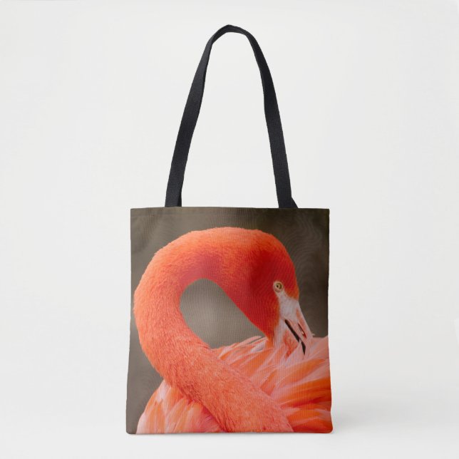 Caribbean flamingo tote bag (Front)