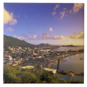 Caribbean, French West Indies, St. Martin. Tile