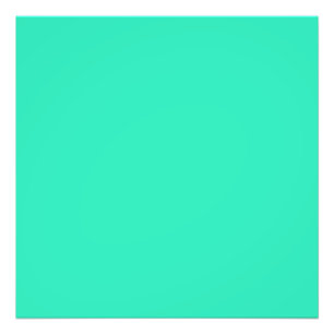  Caribbean Green (solid colour)  Photo Print