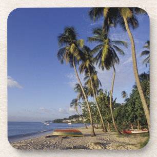 CARIBBEAN, Grenada, St. George, Boats on palm Coaster