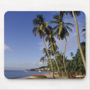 CARIBBEAN, Grenada, St. George, Boats on palm Mouse Pad