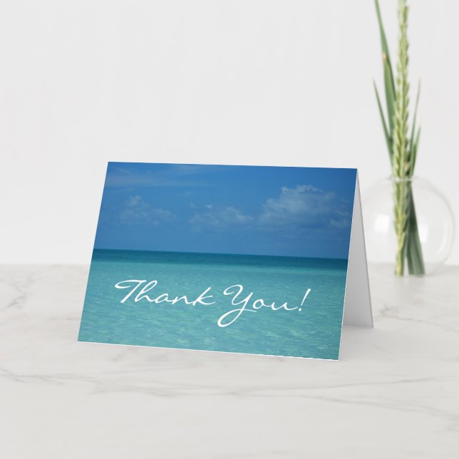 Caribbean Horizon Thank You Card (Front)
