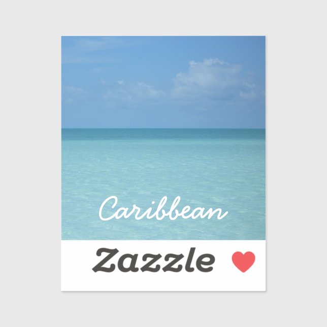 Caribbean Horizon Tropical Turquoise Blue (Sheet)