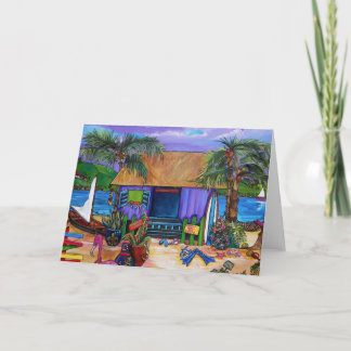 Caribbean island card