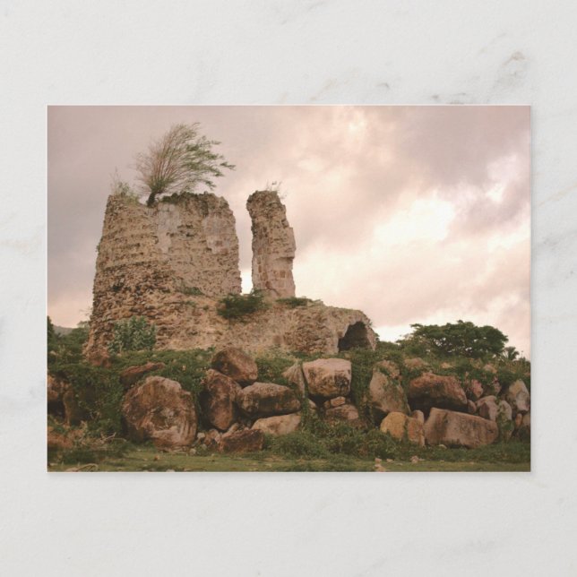 Caribbean Island Old Sugar Mill Postcard (Front)