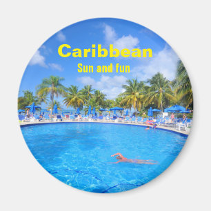 Caribbean islands magnet