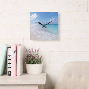 Caribbean Isle Dream 1 Square Wall Clock