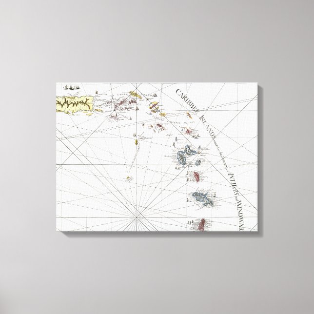 CARIBBEAN: MAP, 1775 CANVAS PRINT (Front)