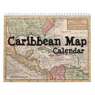 Caribbean Map Calendar
