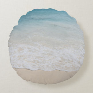 Caribbean Ocean Beach Bliss 6 Round Pillow
