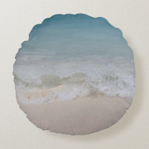 Caribbean Ocean Beach Dream 10 Round Pillow