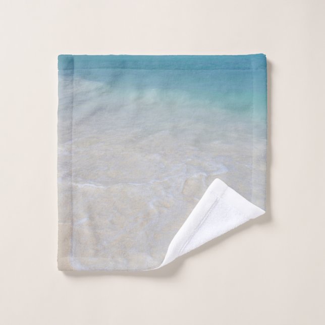 Caribbean Ocean Beach Dream 7 Bath Towel Set (Wash Cloth)
