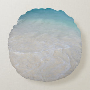 Caribbean Ocean Beach Dream 7 Round Pillow