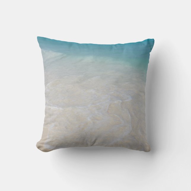 Caribbean Ocean Beach Dream 7 Throw Pillow (Front)