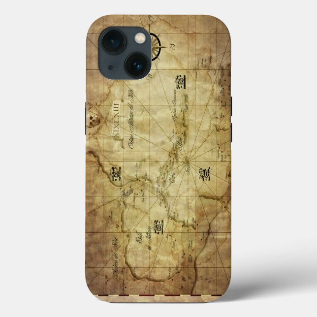 Caribbean - old map  Case-Mate iPhone case (Back)