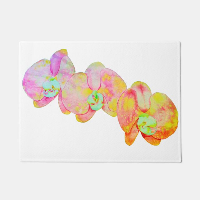 Caribbean Orchids Doormat (Front)