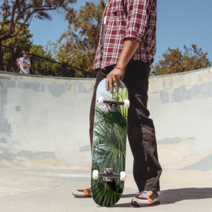 Caribbean Paradise Palms #1 #tropical #ocean #wall Skateboard